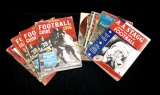 (8) 1940's Football Books. Life Of A.A. Stagg Official Pro Rules 1946, Nati
