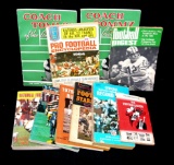 (10) 1950's - 1970's American Misc. Football Books 1974 Football Guide By L