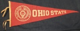 1940's Ohio State Felt Pennant Very Good Condition With A Nice Tip  11
