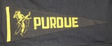 1930's Purdue Football Felt Pennant Very Good Condition  10-1/2