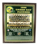 1996 Wall Plaque Commemorating The Green Bay Packers Win Over The New Engla