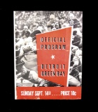 1941 Green Bay Packers Official Game Program Detroit Lions vs Green Bay Pac