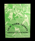 1945 New York Giants Vs Green Bay Packers Game Program November 25th 1945 a