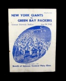 1949 New York Giants Football Game Program For Benefit of Syracuse Cerebral