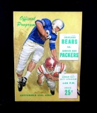 1960 Green Bay Packers Official Game Program Chicago Bears vs Green Bay Pac