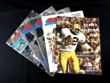 (5) 1970s Green Bay Packers Game Programs. Very Good/Fine Conditions. See P