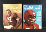 (2) 1960s Foogtball Magazines Fdeaturing Jim Brown Hall of Famer Cleveland