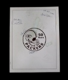 1969 Program From The Green Bay Packers 50th Anniversary Alumni Banquet Cel