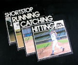 (4) 1972 Audio Sports Baseball Instruction Booklets each with a 45 Flexi Di