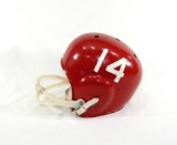 Rawlings 1950s Alabama Style Kids Football Helmet #14. Facemask Has Crack o