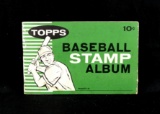 1961 Topps Baseball Stamp Album. Has 56 Player Stamps of Possible 180.