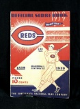 1939 (100 Years) Cincinnat Reds Official Score Book. Missing Center Page (P