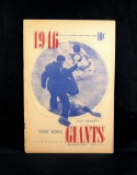 1946 New York Giants Official Program and Score Card vs Cincinnati Reds. Ha