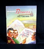 1955 Milwaukee Braves Yearbook. Complete and in Very Fine+ Condition.