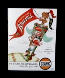 1958 Milwaukee Braves Official Score Card vs St Louis Cardinals. Has Been S