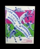1964 Official Yearbook of The 1963 World Champion Los Angeles Dodgers. Comp