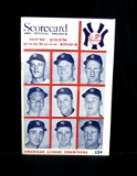 1964 New York Yankees Official Game Scorecard vs Minnesota Twins. Has been