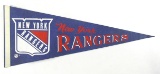 1960s New York Rangers Felt Pennant. Has 2 Pin Holes and Some Folds. 12