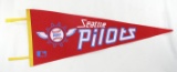 1969 Seattle Pilots Felt Pennant.  The Seattle Pilots lasted just one year