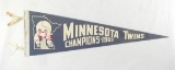 1965 Minnesota Twins American League Championship Pennant. A Little Faded o