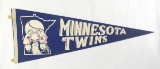 1960s Minnesota Twins Pennant.  A Little Faded.  12