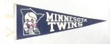 1960s Minnesota Twins Pennant.  Good Colors.  12