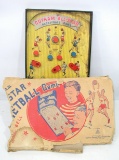 1947 All Star Basketball Game by Gotham Pressed Steel Company. Reminents of