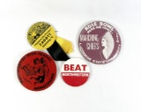 (4) Misc Sports Buttons: 1970 Rose Bowl, 1955 Cadott Homecoming, Very Early