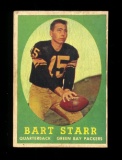 1958 Topps Football Card #66 Hall of Famer Bart Starr Green Bay Packers. Ha