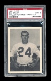 1961 Fleer Football Card Wallet Pictures Hand Cut Bill Stacy St Louis Cardi