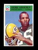 1966 Philadelphia Football Card #80 Hall of Famer Herb Adderly Green Bay Pa