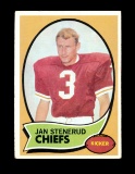 1970 Topps ROOKIE Football Card #25 Rookie Hall of Famer Jan Stenerud Kansa