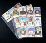 (21) 1961 Fleer Football Cards. PR to VG Conditions
