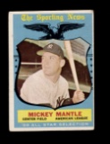 1959 Topps Baseball Card #564 All Star Hall of Famer Mickey Mantle New York