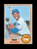 1968 Topps Baseball Card #355 Hall of Famer Ernie Banks Chicago Cubs. EX/MT