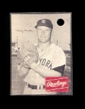 1950s Mickey Mantle Rawlings Baseball Glove Cardboard Tag.