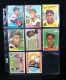 (8) Misc. Low Grade Hank Aaron and Roberto Clemente Baseball Cards.
