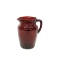1940s-50s Anchor Hocking Ruby Red Glass Pitcher with Windsor Royal Pattern.