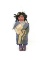 Early 1900's Native American Composition Skookum Doll. Eyes Looking Right.