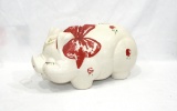 1940s Hull/McCoy Large Piggy Bank. They were produced by both Hull Pottery