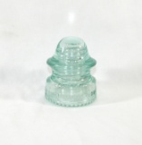 Early 1900s Telephone Pole Glass Insulator Hemingray-20 Made in USA. Aqua C