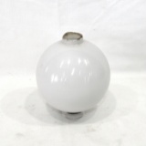 Antique Milk Glass Lightning Rod Decorative Glass Globe. 4-1/2