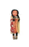 Vintage Native American Skookum Doll Plastic Head.  6