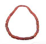 Vintage Hudson Bay Cornaline Native American Trade Bead Necklace. Traded By