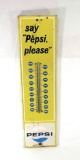 Vintage Pepsi Tin Advertising Thermometer 