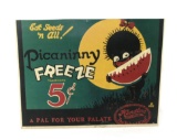 Vintage Paper Advertising of a 1922 Picaninny Freeze Sign. Looks To Be Cut