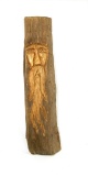 Hand Crafted Wooden Wizard Face Oak Wood Carving By Retiring Master Carver/