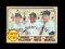 1968 Topps Baseball Card #490 Super-Stars Killebew, Mantle, Mays. Has tape