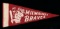 1950s Mini Fellt Pennant. Milwaukee Braves. 3-3/4