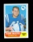 1968 Topps Football Card #178 Tom Matte Baltmore Colts. Marks on Reverse VG